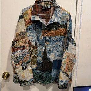 Van Gogh Patchwork Men's Jacket